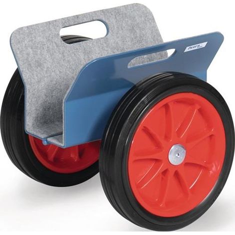 Fetra Plattenroller mit Klemmbacken, Vollgummi-Bereifung, 30-95 mm Klemmbreite (1/2)