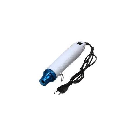 220VMini Pistolet à Air Chaud, Décapeur Thermique Portatif, Pour Emballage Rétractable, Gaine Thermorétractable, Fournitures de Résine époxy, Gaufrage,Bricolage à la Main (Blanc) (1/4)