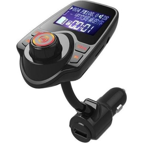 Accessoire audio - vidéo,ALLSOME – Kit de voiture Bluetooth T10, mains libres, transmetteur FM, lecteur de musique - Type Red Light (1/4)