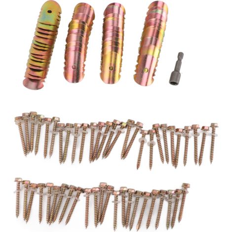 Lot de 50 attaches pour fil de clôture en acier au carbone zingué antirouille, avec clé hexagonale pour la réparation de clôtures. (1/5)