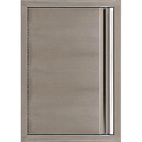 Porte d’Accès Cuisine Extérieure en Acier Inoxydable 304, 24×17 Pouces, Panneau BBQ Encastré avec Fermeture Magnétique Antirouille (1/5)