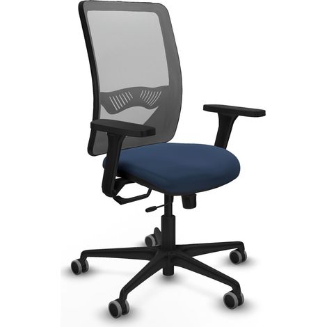 Sedia da ufficio piqueras y crespo Zulema blu marine pelle sintetica (1/2)