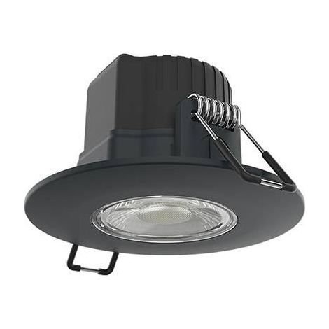 Indigo – Spot encastrable rond dimmable IP65 5W 600Lm 2200K/2700K/3000K – Fixation par ressorts – Pour espaces humides et côtiers (1/3)