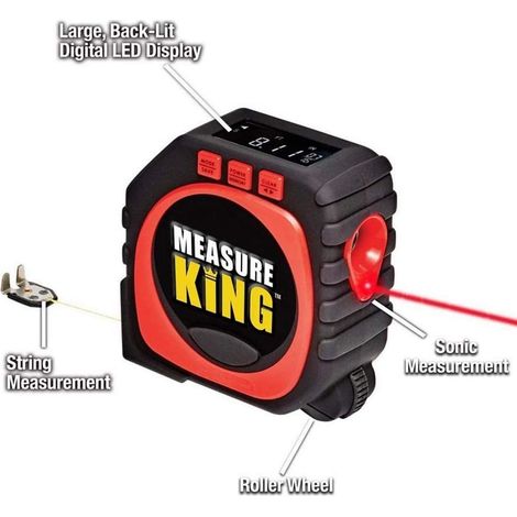 Mètre ruban numérique multifonction laser rétroéclairé D (1/5)