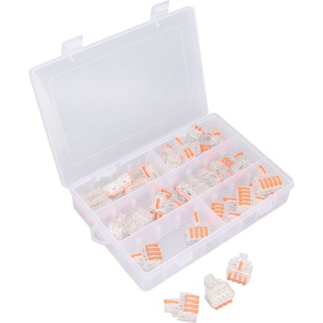 Lot de 40 connecteurs rapides à fil, cuivre PC compact, pour installations domestiques (1/5)