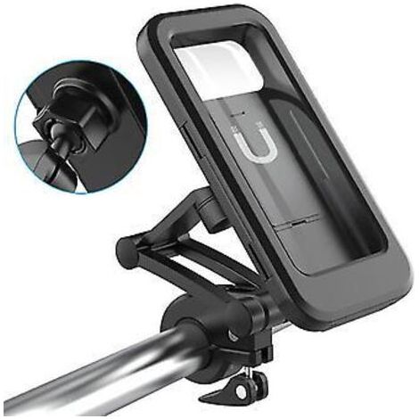 Support de téléphone portable rotatif à 360° pour moto, avec navigation réglable, compatible avec les poignées de vélo et étui étanche. Accessoire moto.