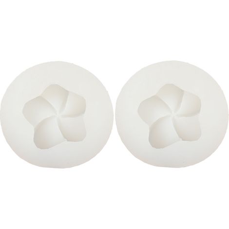 2 moules en silicone 3D fleur translucide, haute température, démoulage facile pour chocolat. (1/5)