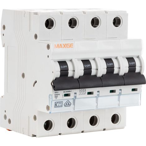 Interruttore Magnetotermico Industriale 4P 10kA 10-63A Curva C MAXGE 32 A
