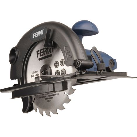 Kreissäge 1200W -185mm Spindelarretierung - verstellbare Fußplatte (45 und 90 Grad) - Inkl. TCT Sägeblatt und Parallelführung (1/5)