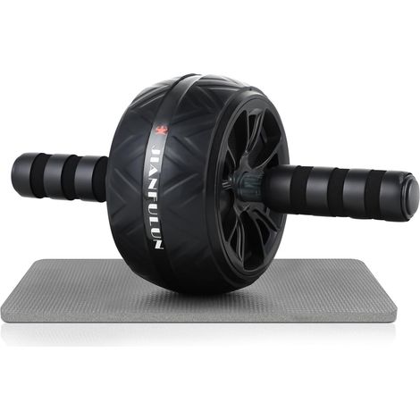 Roue Abdominale - Appareils de Fitness pour Abdominaux - Roue Antidérapante pour Abdominaux - Tapis pour Genoux - Fitness Trainer Home ABS Workout (1/5)