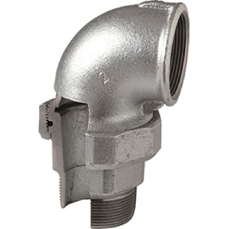 Coude union fonte galva Mâle Femelle 3/4