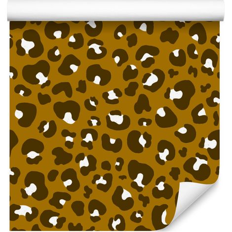 Gelbe Ledertapete in Ocker, Gold und Beige für Wohn- und Schlafzimmer, 50 x 1000 cm (1/5)