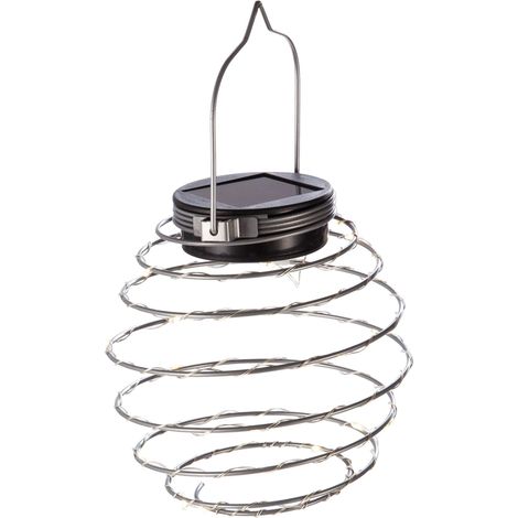 Lot de 2 suspensions spirale solaire 16 LED (1/4)