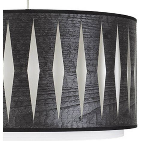 Colgante Alexandra 2xe27 Cromo/madera Negra Regx50x50 cm (1/2)
