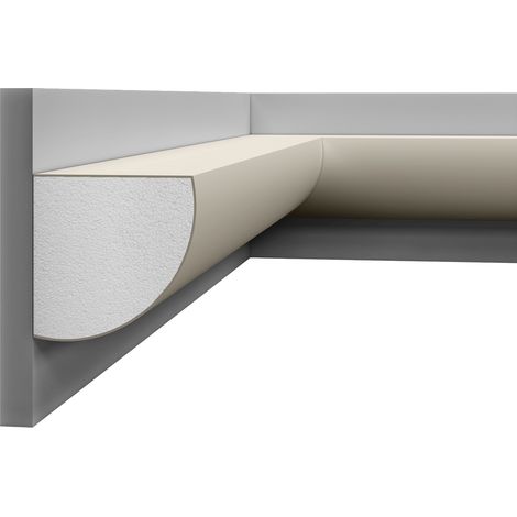 Moulure multifonctionnelle en polystyrène – D9PF28 — barre de 2 m (1/2)