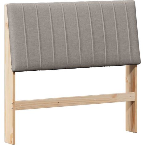 Maison Exclusive - Cabecero tapizado Taupé 100 cm Madera de pino
