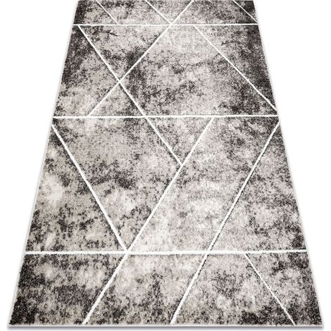 Tappeto MATEO 8031/944 Moderno, geometrico, triangoli - strutturale grigio / beige beige 120x170 cm