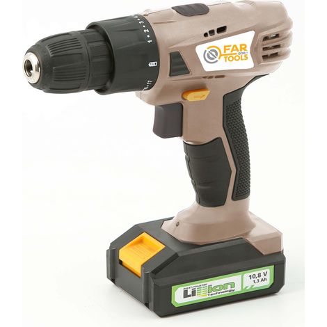 Fartools perceuse sans fil beige 10,8 V batterie lithium-ion (1/2)