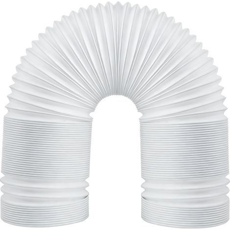 Tuyau pour climatiseur portable de 80 pouces, conduit de climatisation d'un diamètre de 5,9 pouces, tuyau d'évacuation à filetage inversé (sens antihoraire) (1/5)