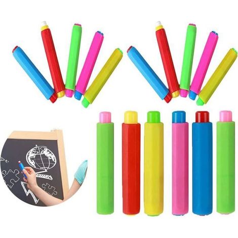 Porte-Craie - Polypropylène - 9,5 x 1,7 cm - Pour École Bureau Enseignant Enfant - 20 Pièces (1/4)