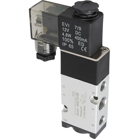 Électrovanne pneumatique 4M210 08, filetage NPT 1/8 pouce, électrovanne de commande d'air comprimé 12 V CC (1/5)