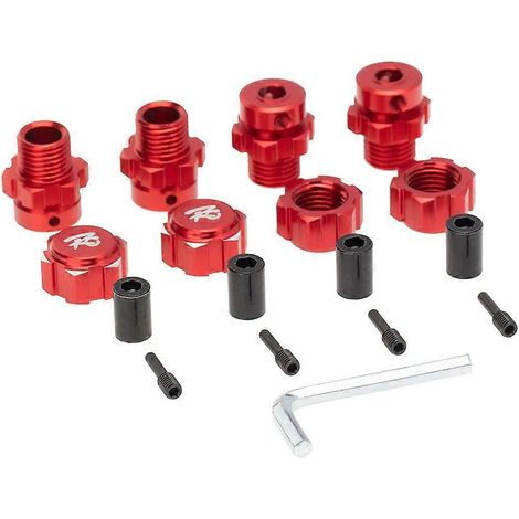 Lot de 4 rallonges de 17 mm pour voiture RC E-SUMMIT 1/10, rouge. (1/5)