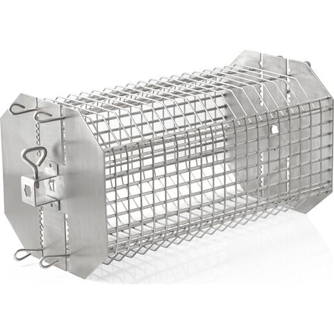 BBQ-Toro Cestello per grigliate in acciaio inox per girare gli spiedini Altezza regolabile (1/5)