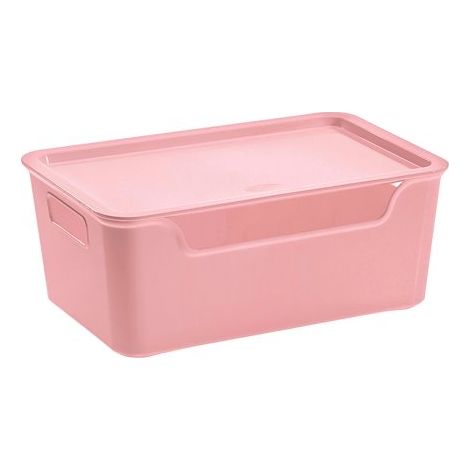 Boîte de rangement rose polypropylène 4,22 L Cep Bella - Lot de 6 (1/2)