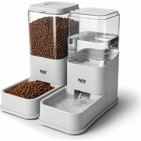 Mangime Automatico per Gatti e Cani con Dispenser d'Acqua e Doppia Ciotola Default Title (1/5)