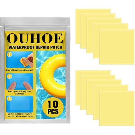 Patch de réparation étanche en forme de goutte d'eau avec trous pour chaussures, tentes, bateaux gonflables, équipements de sports nautiques et de natation, accessoires et outils de réparation