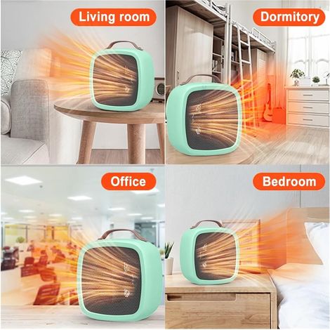 Riscaldatore portatile veloce e leggero per piccoli spazi, ufficio, casa, elettrico, silenzioso, ecologico - ALTRO