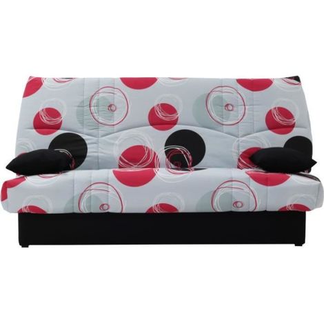 Clic clac 3 places DREAM - Tissu 100% Coton imprimé Planete - Couchage 125x190 cm - L190 x P92 x H96 cm (1/4)