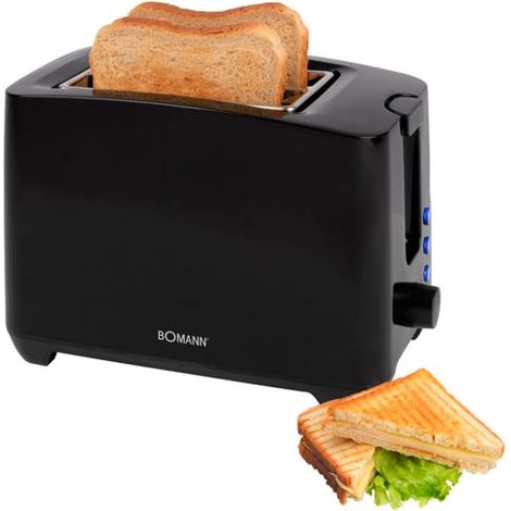 Bomann TA 6065 CB schwarz 2 Scheiben Toaster (1/5)