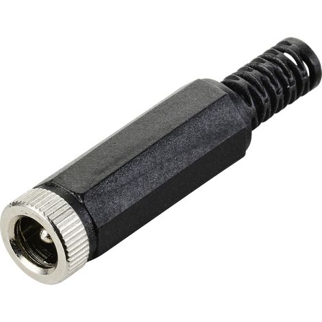 TRU COMPONENTS Elément de liaison pour courant faible femelle, droit 5.5 mm 2.1 mm 1 pc(s)