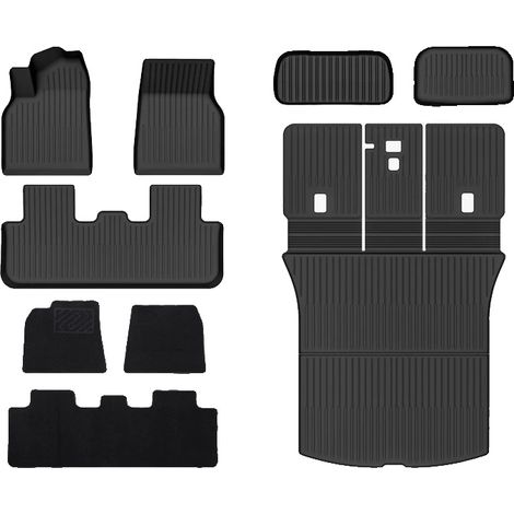 Autofußmatten, verschleißfest, wasserdicht, 9-teiliges Set (1/2)