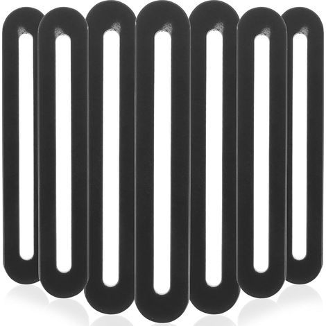 Healeved Lot de 10 équerres d'angle plates réglables en acier inoxydable avec trou oblong pour la