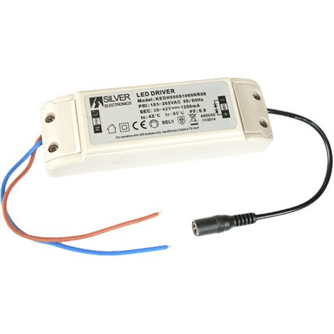 Driver 48w pour panneau LED 1200ma Sortie 30-42vdc 486000