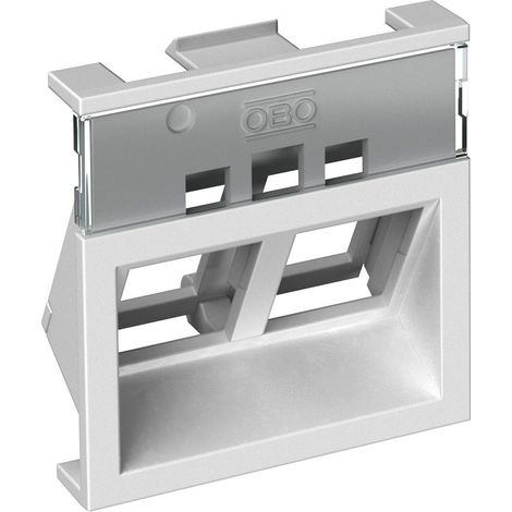 OBO Bettermann Supporto Keystone versione A45 RAL9010 45x45x20 Policarbonato/Acrilonitrile-Butadiene-Stirene bianco p..., 6121084
