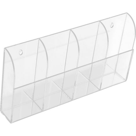 Acryl-Wandhalterung für Klimaanlagen-Fernbedienung, transparente Aufbewahrungsbox, bohrfreie Montage (1/5)