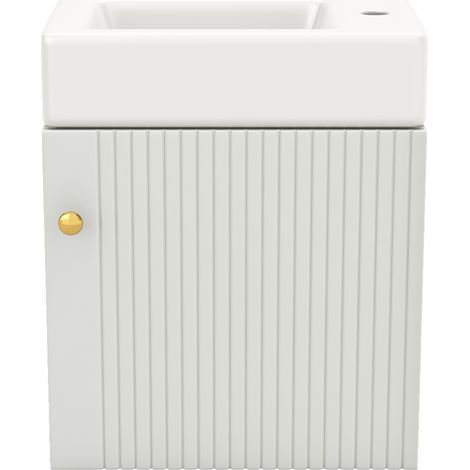 Meuble vasque suspendu 46 cm salle de bain design (1/5)