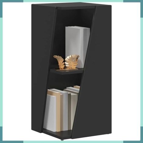 Étagère latérale - 892408 - Noir - Bois d'ingénierie - 33 x 32 x 70,5 cm - Étagères autoportantes 15 kg (1/5)
