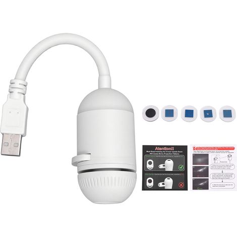 Projecteur d'étoiles USB, veilleuse, rotation à 360 degrés, lampe de projection LED avec 5 diapositives pour mur ou plafond de chambre. (1/5)