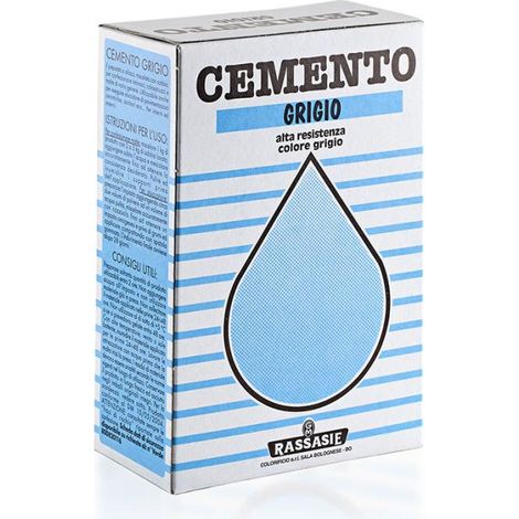 Cemento Grigio in polvere per riparazioni e resistente all'acqua -1 kg - scatola (1/2)