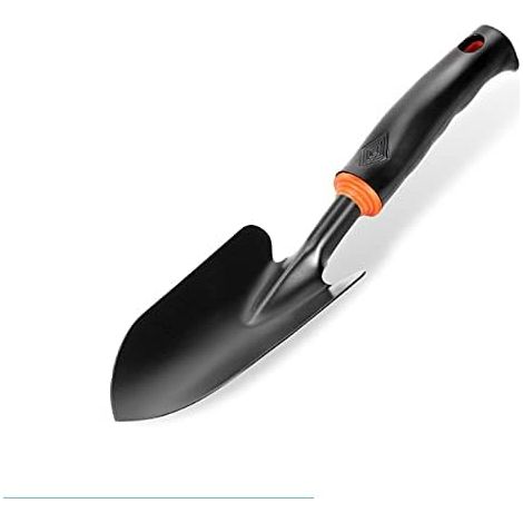Pelle Jardinage - Truelle À Fleurs En Fer Et Caoutchouc - Pour Désherbage Et Plantation - Longueur 34 Cm Largeur 8 Cm - 1 Pièce