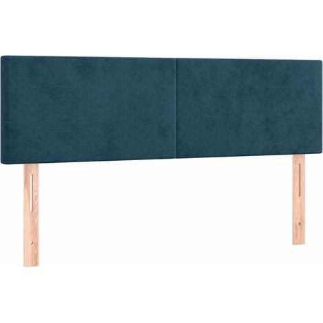 Maison Exclusive - Kopfteile Dunkelblau 144x5x78/88 cm Samt