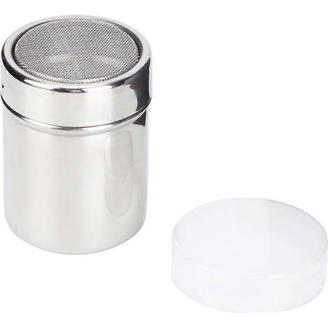 Coffret Pot Condiment Inoxydable Acier Boîte Épices Sel Poivre Cuisine BBQ Maison Récipient Assaisonnement (1/5)