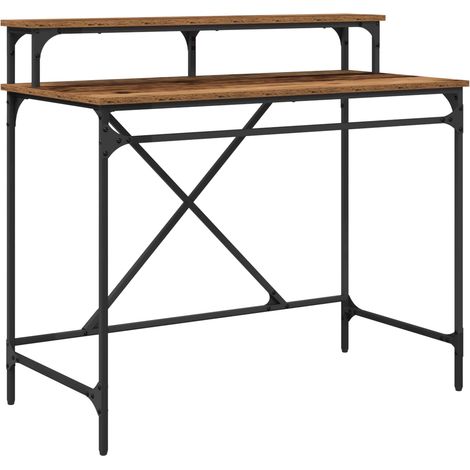 Maison Exclusive - Schreibtisch Altholz 100 x 50 x 90 cm Holzwerk
