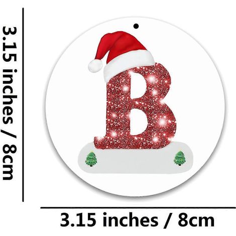 Décorations saisonnières et de fête décorations alphabet de Noël personnalisées pour cadeau suspension sapin de Noël décorations créatives diy (1/2)