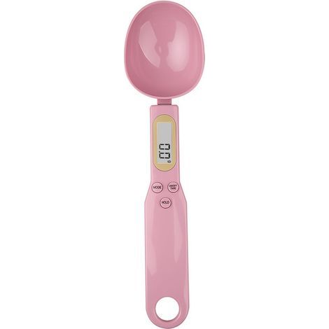 500g / 0.1g Mini cuillère numérique balance de cuisine affichage LCD outil de mesure électrique 1pcs (rose) (1/5)