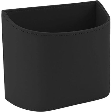 Poubelle de voiture à porte, design élégant avec finition en cuir synthétique, étanche et portable – Compatible avec voitures, SUV et véhicules modernes (1/5)